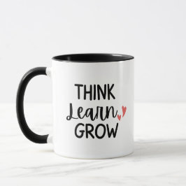 'Think Learn Grow' Teacher Thank You Gift  Tasse