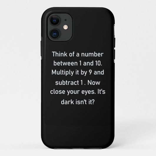 Think of a number between 1 and 10..| sarcastic gi Case-Mate iPhone hülle (Rückseite)