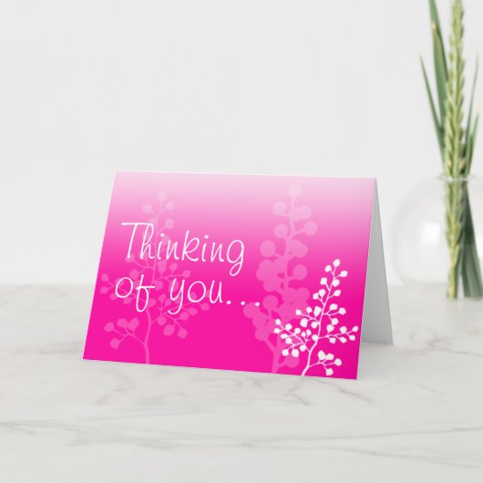 Think of you (Blank Inside) Dankeskarte (Vorderseite)