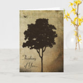 Think of You Karte (Gelbe Blume)