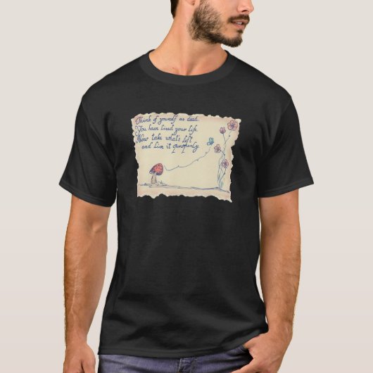 Think of yourself as dead quote by Marcus Aurelius T-Shirt (Vorderseite)