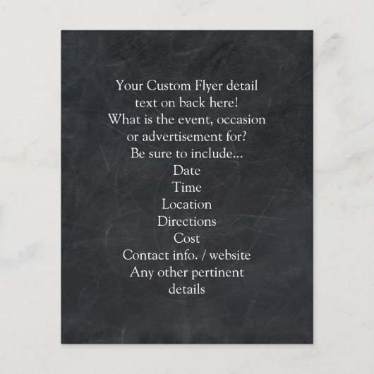 Think on These Things Christian Bible Scripture Flyer (Hinten)