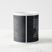 Think on These Things Christian Bible Scripture Jumbo-Tasse (Vorderseite)