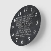 Think on These Things Christian Bible Scripture Runde Wanduhr (Winkel)