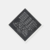 Think on These Things Christian Bible Scripture Serviette (Ecke)