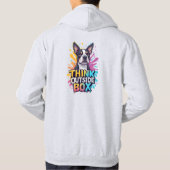 Think Outside The Box: Adorable Boxer Dog Portrait Hoodie (Rückseite)