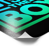 Think Outside The Box, Motivational Quote Fotodruck (Ecke)