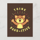 Think Paws Postkarte (Vorderseite)