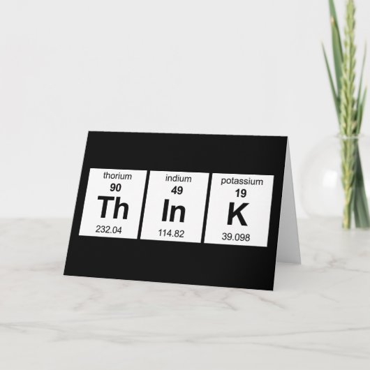 ThInK Periodic Table Karte (Vorderseite)