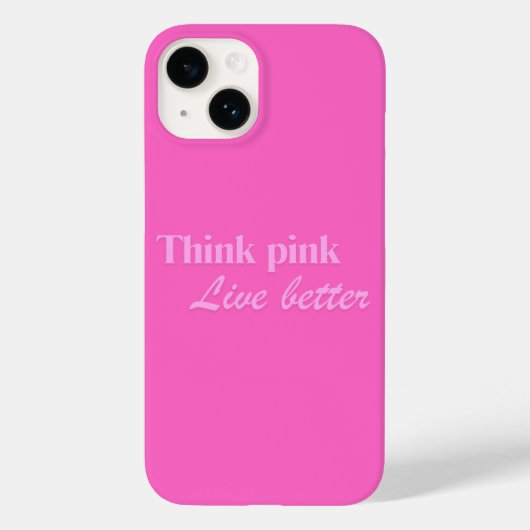 Think Pink iPhone Case (Rückseite)