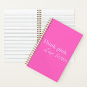 Think Pink Notebook Notizblock (Innen)
