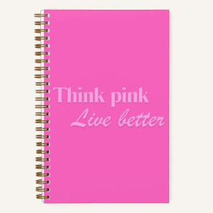 Think Pink Notebook Notizblock