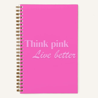 Think Pink Notebook Notizblock