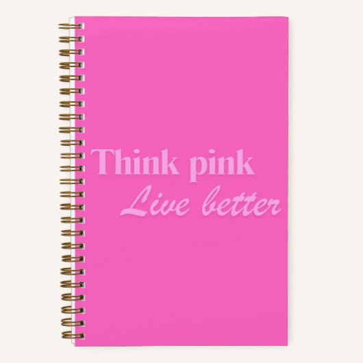 Think Pink Notebook Notizblock (Vorderseite)