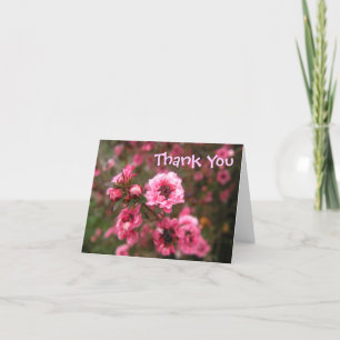 Think Pink Thank You Dankeskarte