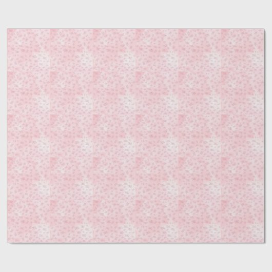 Think Pink Watercolor-Muster-Monogramm  Geschenkpapier (Flach)