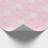 Think Pink Watercolor-Muster-Monogramm  Geschenkpapier (Ecke)