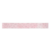 Think Pink Watercolor-Muster-Monogramm  Satinband (Vorderseite)