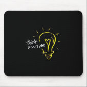 Think Positive – Light Bulb Motivation Mousepad (Vorne)