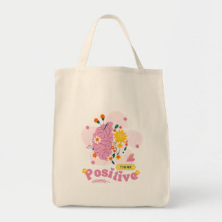 Think Positive Tote Bags Tragetasche