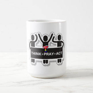 Think+Pray+Act Kaffeetasse
