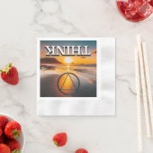 THINK Recovery Slogan Sunrise Serviette (Beispiel)