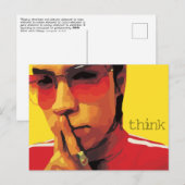 "Think" Scripte Postcard von den Philippinen 4:6 Postkarte (Vorne/Hinten)