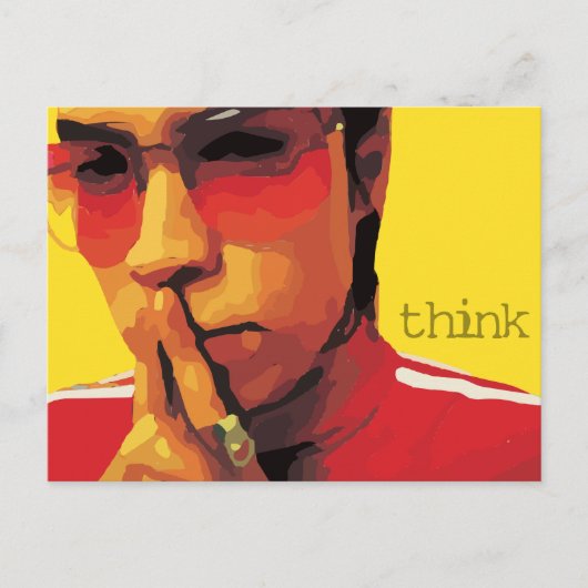 "Think" Scripte Postcard von den Philippinen 4:6 Postkarte (Vorderseite)