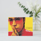 "Think" Scripte Postcard von den Philippinen 4:6 Postkarte (Stehend Vorderseite)