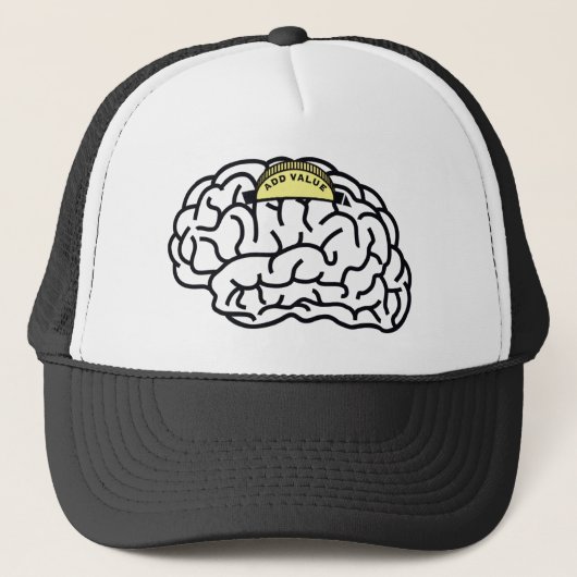 Think Series: Mehrwert-Trucker-Hut hinzufügen Truckerkappe (Vorderseite)