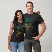Think Sitive Affirmation Insrational Motivational  T-Shirt (Unisex)