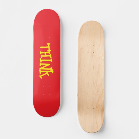 Think Skateboarding deck Skateboard (Vorderseite)
