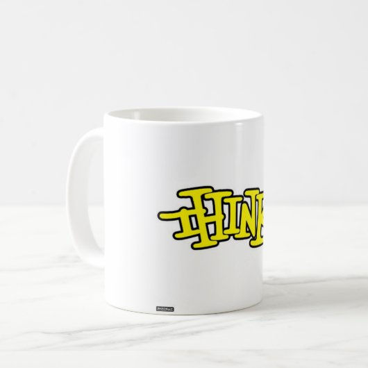 Think Skateboarding Tasse (Vorderseite Links)