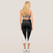 Think Snow - Funny Hot Weather Running Capri Leggings (Rückseite)