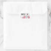 Think Snow - Funny Hot Weather Running Runder Aufkleber (Tasche)
