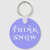 Think Snow Schlüsselanhänger (Vorderseite)