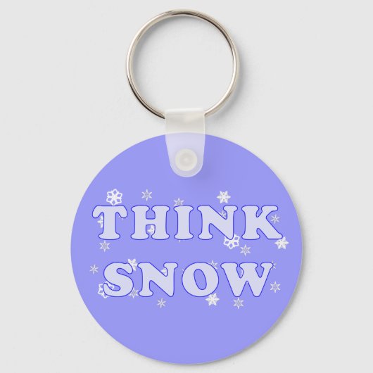 Think Snow Schlüsselanhänger (Vorderseite)