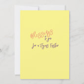 Think Spring Flat Card Dankeskarte (Rückseite)