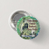 Think Vote Liberty Button (Vorne & Hinten)