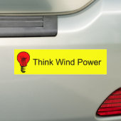 Think Wind Power Autoaufkleber (Auf Auto)