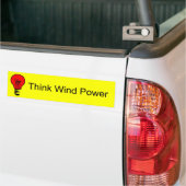 Think Wind Power Autoaufkleber (Auf Lkw)