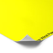 Think Wind Power Poster (Ecke)