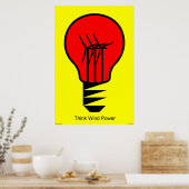Think Wind Power Poster (Küche)