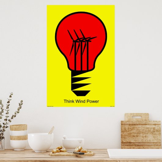 Think Wind Power Poster (Küche)