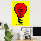 Think Wind Power Poster (Heimbüro)