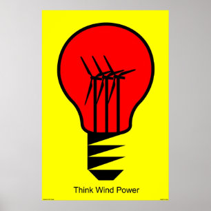 Think Wind Power Poster