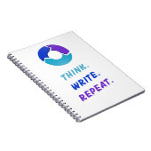 Think. Write. Repeat. Notebook Notizblock (Rechte Seite)