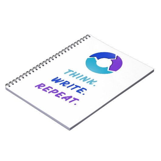 Think. Write. Repeat. Notebook Notizblock (Linke Seite)