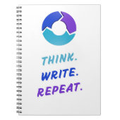 Think. Write. Repeat. Notebook Notizblock (Vorderseite)