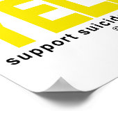 Think YELLOW Suizidprävention Poster (Ecke)